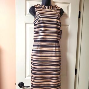 New York & Company Sleeveless Striped Dress NWT